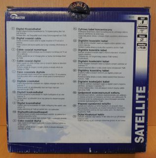 Skymaster 3510 SAT Koaxialkabel 15m 75db Antennenkabel zum Verlegen*so754