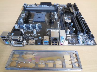 Gigabyte GA-F2A88XM-D3H Rev3.0 Mainboard +Blende AMD A88X Sockel FM2+ DDR3* m797