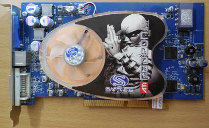 Sapphire Radeon X800 GT 256MB 256Bit GDDR3 AGP 8x VGA VIVO DVI Grafikkarte* g349