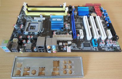 Asus P5QL Pro Rev1.00G Mainboard Sockel 775 Intel P43 6xSATA PCIe DDR2 GLAN*m814