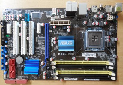 Asus P5QL Pro Rev1.00G Mainboard Sockel 775 Intel P43 6xSATA PCIe DDR2 GLAN*m814