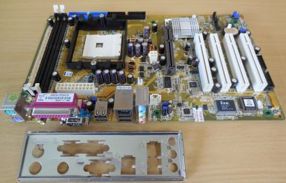 Asus K8U-X Rev 1.02 Mainboard NEU OVP Sockel 754 AGP8X DDR 5.1 Audio SATA* m827