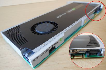 nVIDIA Quadro 4000 HP DPN 038XNM 2GB 256 Bit GDDR5 PCIe 2.0 x16 2x DP DVI* g353