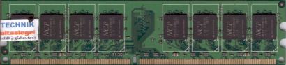 NCP NCPT8AUDR-25M88 PC2-6400 2GB DDR2 800MHz Arbeitsspeicher RAM* r457