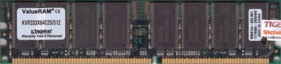 Kingston KVR333X64C25 512 PC-2700 512MB DDR1 333MHz 9905144-003 B01 RAM* r459