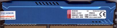 Kingston HyperX Fury blau HX316C10F 4 PC3-12800 4GB DDR3 1600MHz RAM blue* r468