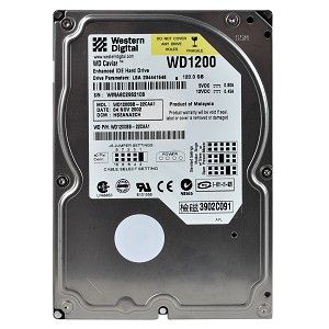 Western Digital WD1200 Caviar 1200BB-00DAA0 Festplatte HDD IDE 120GB 3,5 f258