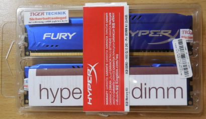 Kingston HyperX Fury 8GB Kit 2x4GB HX316C10FK2 8 PC3-12800 DDR3 1600MHz RAM*r558