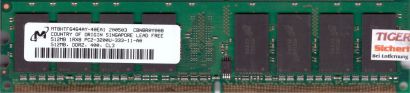 Micron MT8HTF6464AY-40EA1 PC2-3200 512MB DDR2 400MHz Arbeitsspeicher RAM* r579