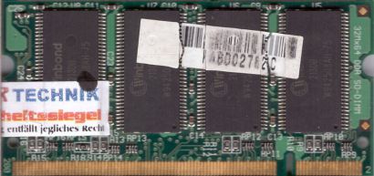 Transcend PC-2100 256MB DDR1 266MHz SODIMM DDR266 Arbeitsspeicher* lr16