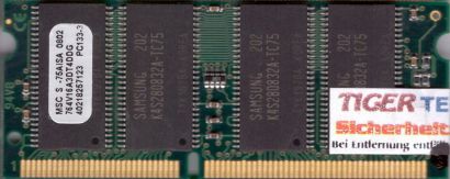 MSC 764V16A3DT4DDG-75AISA PC133 128MB SDRAM 133MHz SODIMM Arbeitsspeicher* lr17