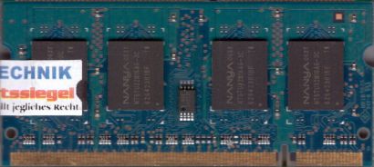 Nanya NT512T64UH8A1FN-3C PC2-5300 512MB DDR2 667MHz SODIMM Arbeitsspeicher* lr37