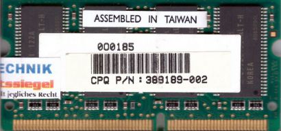 Hynix HYM71V16M635ALT6-H AA PC133 128MB SDRAM 133MHz SODIMM SD RAM* lr43
