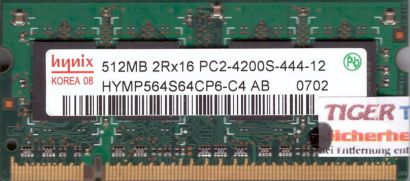 Hynix HYMP564S64CP6-C4 AB PC2-4200 512MB DDR2 533MHz SODIMM Arbeitsspeicher*lr53