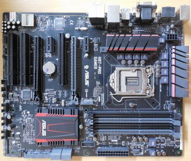 Asus H97-Pro Gamer Rev1.01 Mainboard in OVP Intel H97 1150 PCIe DDR3 USB3.0*m833
