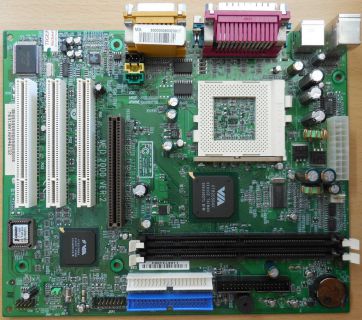 MSI MS-6318 Medion 2000 Ver 2 Mainboard +Blende Sockel 370 AGP PCI Audio* m839