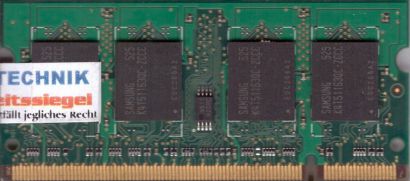 Samsung M470T6554CZ3-CCC PC2-3200 512MB DDR2 400MHz SODIMM Arbeitsspeicher* lr84