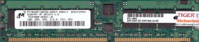 Micron MT18VDDF12872G-335C3 PC-2700R 1GB DDR1 333MHz Server ECC Reg RAM* r593