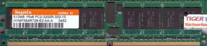 Hynix HYMP564R728-E3 AA-A PC2-3200R 512MB DDR2 400MHz Server ECC Reg RAM* r599