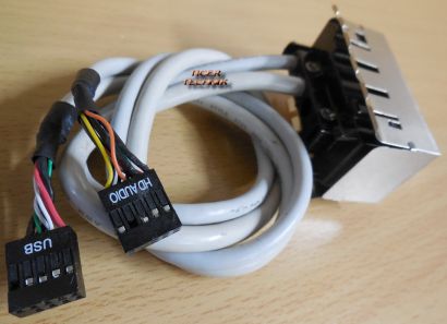 HP USB Audio Front Panel 2x USB Audio Leerplatz für weiteren Anschluss* pz461