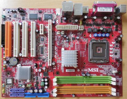 MSI 945P Neo3-F MS-7236 Ver 2.2 Mainboard +Blende Intel Sockel 775 DDR2* m855