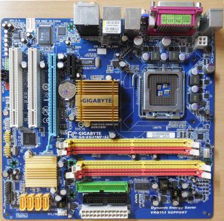Gigabyte GA-EG31MF-S2 Rev2.0 Mainboard +Blende Sockel 775 DDR2 PCIe VGA LAN*m859