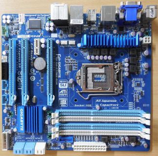 Gigabyte GA-Z77MX-D3H Rev 1.0 Mainboard +Blende Intel Z77 Sockel 1155 DDR3* m876