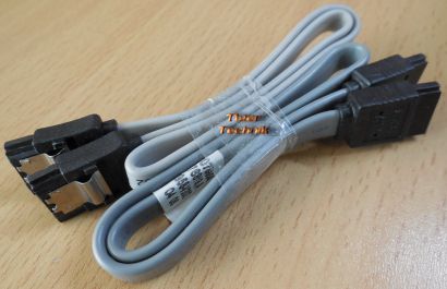 Fujitsu 2x T26139-Y3958-V202 SATA Laufwerk HDD Kabel Grau PC Computer* pz499