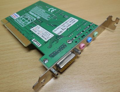 Terratec TT-SOLO1-NL Ver.1.2 128i PCI Soundkarte Gameport Midi PCI 32bit* s62