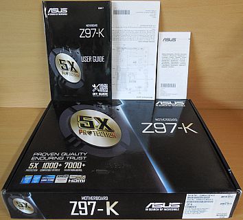 Asus Z97-K Rev 1.05 Mainboard in OVP Intel Z97 Sockel 1150 HDMI DDR3 USB3.0*m887