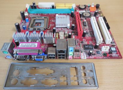 MSI PM8M3-V H MS-7211 Ver3.0 Mainboard +Blende Sockel 775 AGP8X SATA 5.1Aud*m906