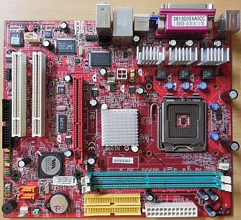 MSI PM8M3-V H MS-7211 Ver3.0 Mainboard +Blende Sockel 775 AGP8X SATA 5.1Aud*m906