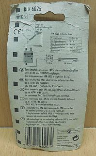 Schwaiger KFR6025 SAT Umschaltbox DiSEqC 2.0 Schalter Verteiler 2 auf 1* so803
