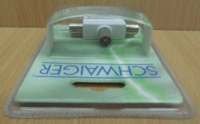 Schwaiger FLA 527 Radio 2 fach Zweifach Verteiler Koax Stecker 2x Kupplung*so806