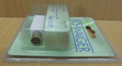 Schwaiger FLA 527 Radio 2 fach Zweifach Verteiler Koax Stecker 2x Kupplung*so806