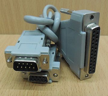 Nullmodem Adapter Kabel RS232 seriell DB9 Stecker zu DB9 DB25 Buchse* pz722
