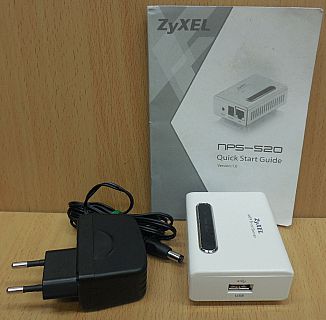 Zyxel NPS-520 MFP Print Server + Netzteil Quick Start Guide USB2.0 LAN* dr07
