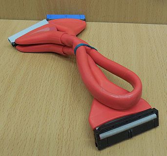 IDE Rundkabel Air Flow Rund Kabel rot 60cm Festplatte HDD CD DVD Laufwerk* pz735