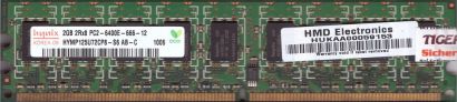 Hynix HYMP125U72CP8-S6 AB-C PC2-6400E 2GB DDR2 800MHz ECC RAM* r684