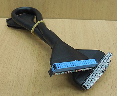 IDE Rundkabel Air Flow Rund Kabel schwarz ca. 60cm Festplatte HDD CD DVD* pz740