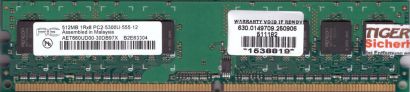 Aeneon AET660UD00-30DB97X PC2-5300U 512MB DDR2 667MHz Arbeitsspeicher RAM* r697