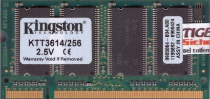 Kingston KTT3614 256 PC-2100 256MB DDR1 266MHz SODIMM 9905064-004 A00 RAM* lr101