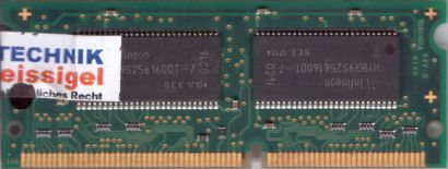 Infineon HYS64V16200GDL-7-D PC133 128MB SDRAM 133MHz CL2 SODIMM SD RAM* lr102