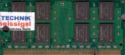 Kingston KVR800D2S6 2G PC2-6400 2GB DDR2 800MHz SODIMM 99U5295-023 A00LF* lr110