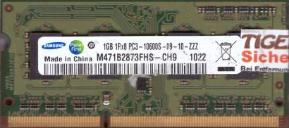 Samsung M471B2873FHS-CH9 PC3-10600S 1GB DDR3 1333MHz SODIMM RAM* lr111