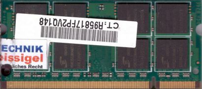 ProMos V916765G24QCFW-F5 PC2-5300 1GB DDR2 667MHz SODIMM Arbeitsspeicher* lr124