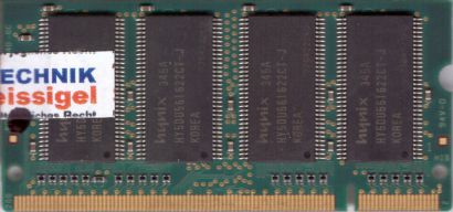 Hynix HYMD232M646C6-J AA PC-2700 256MB DDR1 333MHz SODIMM Arbeitsspeicher* lr131