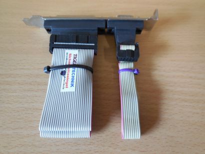 Slot Blende Slotblech 9 pin seriell männlich + 25 pin Parallel weiblich* pz567