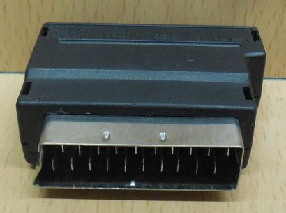 Scart Audio Video AV Adapter 3x Cinch Buchse S VHS Scart Stecker* so823