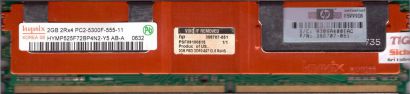 Hynix HYMP525F72BP4N2-Y5 AB-A FB DIMM 2GB PC2-5300F 667MHz HP 398707 051 RAM*r04